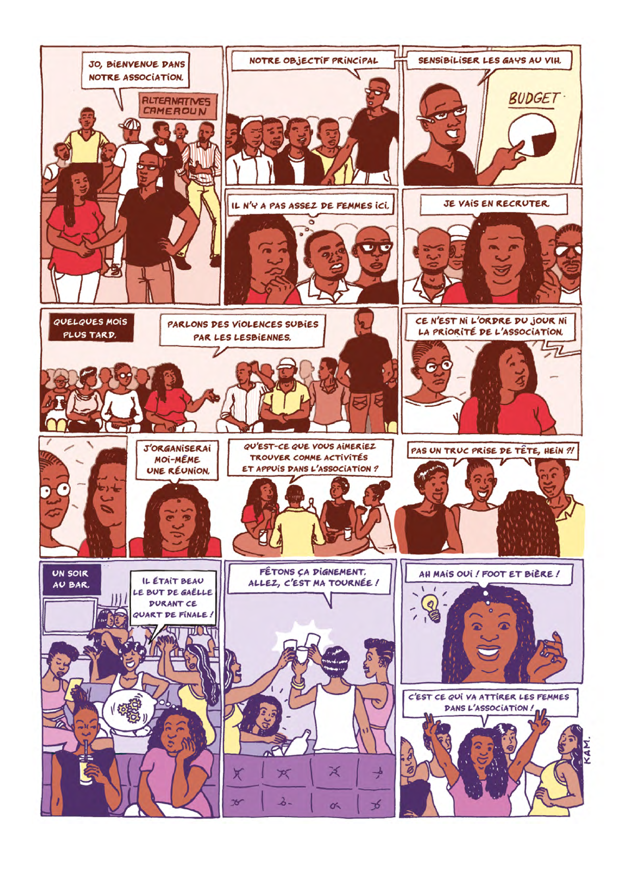 Alternatives Cameroun © Annick Kamgang (Kam)  pour l’ouvrage du F3E Agir pour le genre. Paroles et pratiques d’actrices et d’acteurs. 