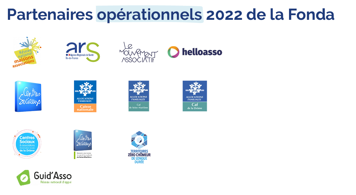 Partenaires opérationnels 2022 de la Fonda