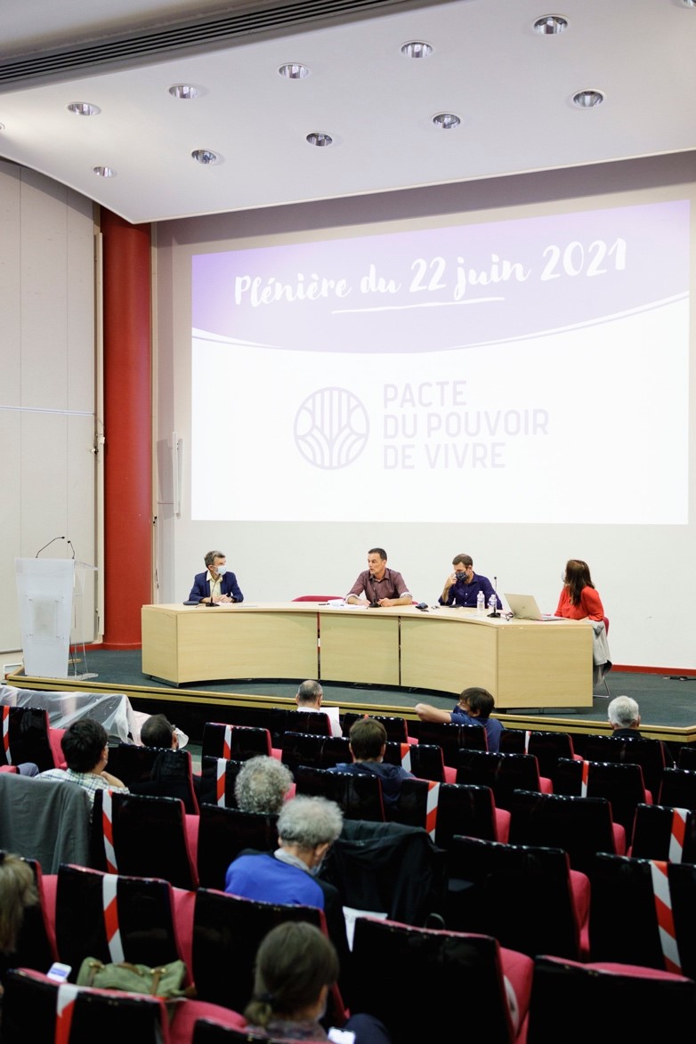 Plénière du Pacte du pouvoir de vivre le 22 juin 2021 à Paris (Photo : Ljubisa Danilovic)